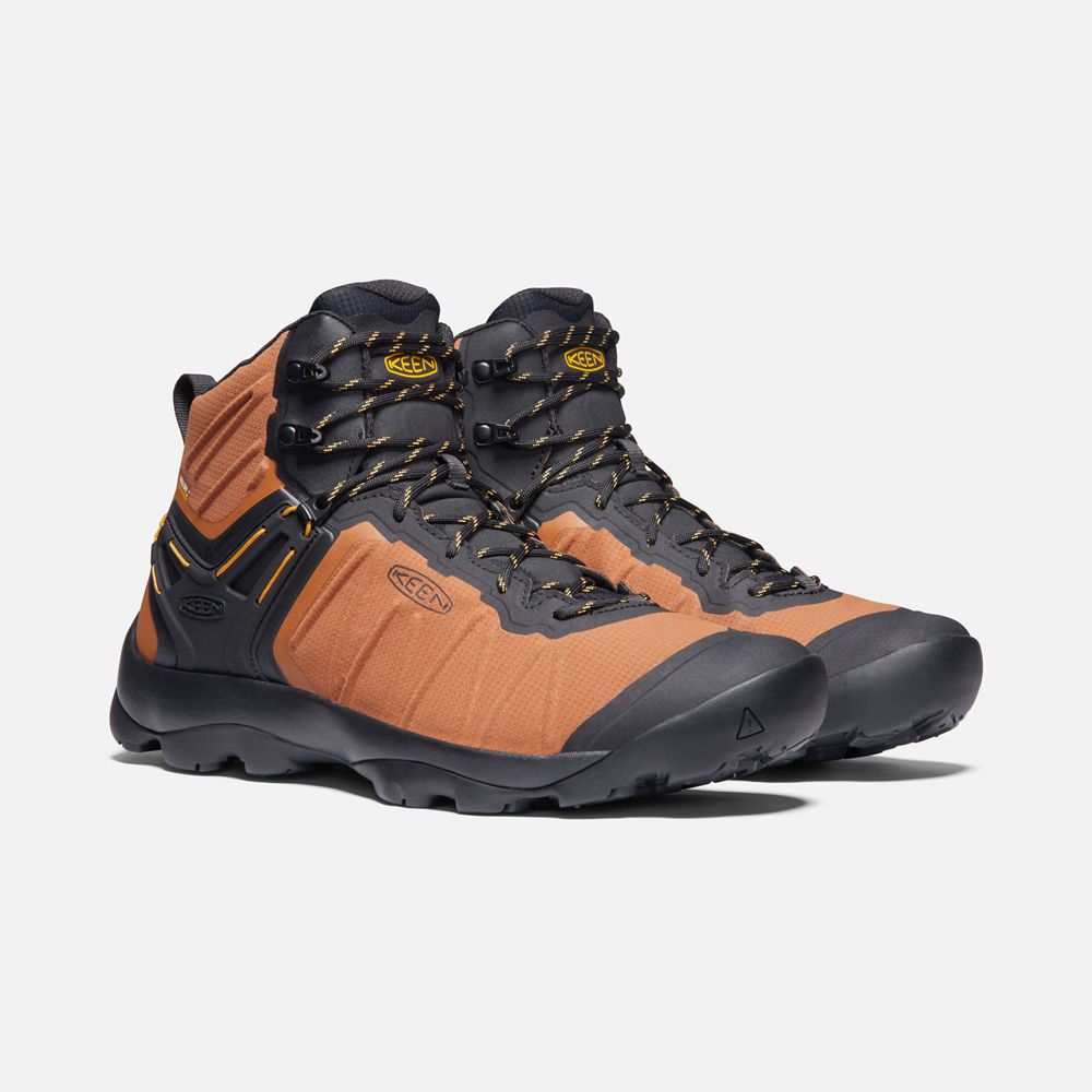 Keen Laarzen Heren Oranje/Zwart - Venture Mid Waterproof - 18607-FOEX